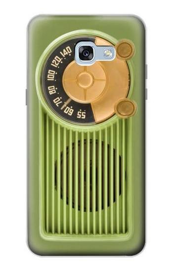 S2656 Vintage Bakelite Radio Green Etui Coque Housse pour Samsung Galaxy A5 (2017)