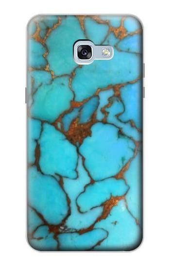 S2685 Aqua Turquoise Gemstone Graphic Printed Etui Coque Housse pour Samsung Galaxy A5 (2017)