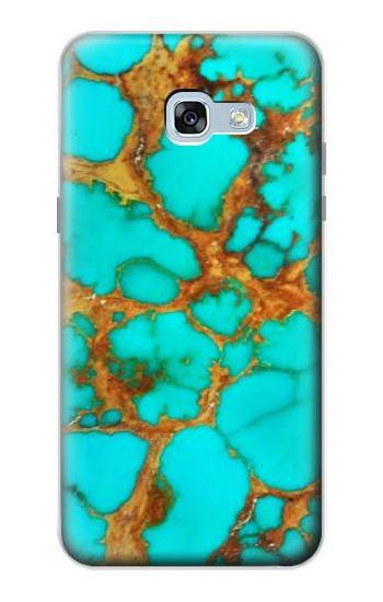 S2688 Aqua Copper Turquoise Gemstone Graphic Etui Coque Housse pour Samsung Galaxy A5 (2017)