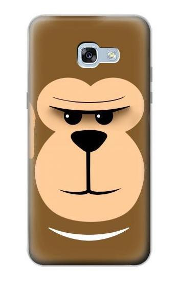 S2721 Cute Grumpy Monkey Cartoon Etui Coque Housse pour Samsung Galaxy A5 (2017)