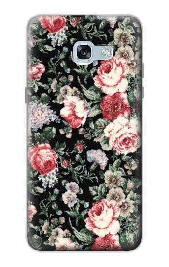S2727 Vintage Rose Pattern Etui Coque Housse pour Samsung Galaxy A5 (2017)