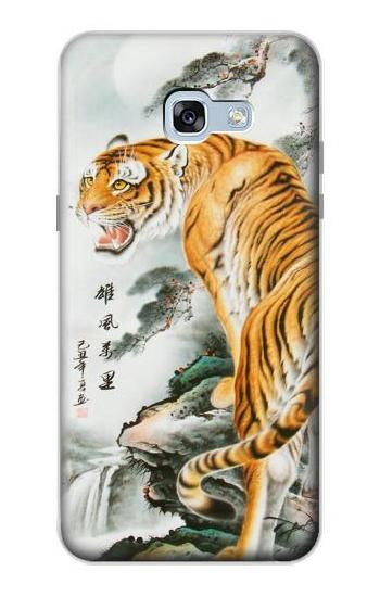 S2750 Oriental Chinese Tiger Painting Etui Coque Housse pour Samsung Galaxy A5 (2017)