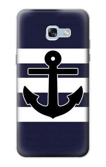 S2758 Anchor Navy Etui Coque Housse pour Samsung Galaxy A5 (2017)