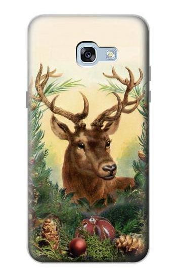 S2841 Vintage Reindeer Christmas Etui Coque Housse pour Samsung Galaxy A5 (2017)