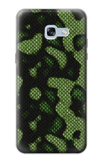 S2877 Green Snake Skin Graphic Printed Etui Coque Housse pour Samsung Galaxy A5 (2017)