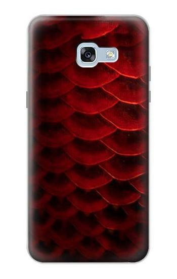 S2879 Red Arowana Fish Scale Etui Coque Housse pour Samsung Galaxy A5 (2017)