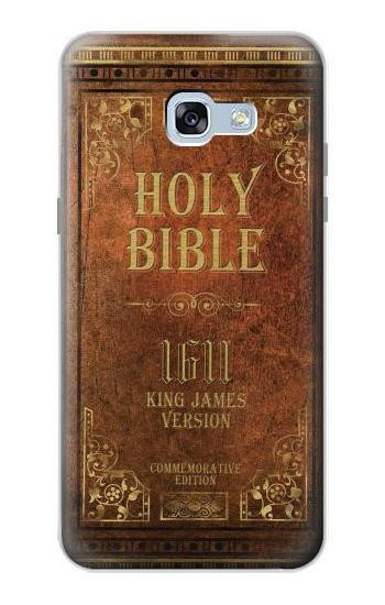 S2890 Holy Bible 1611 King James Version Etui Coque Housse pour Samsung Galaxy A5 (2017)