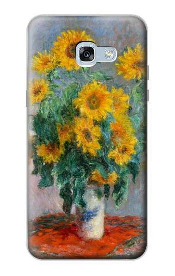 S2937 Claude Monet Bouquet of Sunflowers Etui Coque Housse pour Samsung Galaxy A5 (2017)