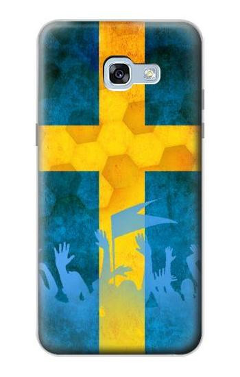 S2990 Sweden Football Soccer Euro 2016 Etui Coque Housse pour Samsung Galaxy A5 (2017)