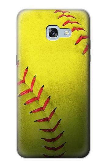 S3031 Yellow Softball Ball Etui Coque Housse pour Samsung Galaxy A5 (2017)