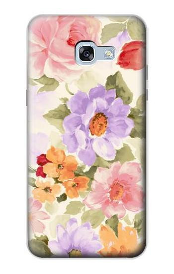 S3035 Sweet Flower Painting Etui Coque Housse pour Samsung Galaxy A5 (2017)