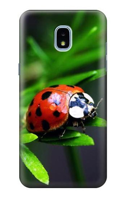 S0263 Ladybug Etui Coque Housse pour Samsung Galaxy J3 (2018), J3 Star, J3 V 3rd Gen, J3 Orbit, J3 Achieve, Express Prime 3, Amp Prime 3