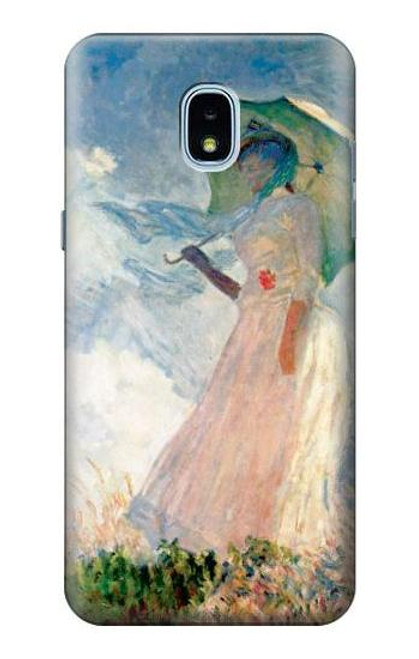 S0998 Claude Monet Woman with a Parasol Etui Coque Housse pour Samsung Galaxy J3 (2018), J3 Star, J3 V 3rd Gen, J3 Orbit, J3 Achieve, Express Prime 3, Amp Prime 3