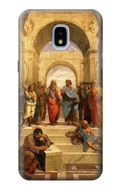 S1086 Raphael's School of Athens Etui Coque Housse pour Samsung Galaxy J3 (2018), J3 Star, J3 V 3rd Gen, J3 Orbit, J3 Achieve, Express Prime 3, Amp Prime 3