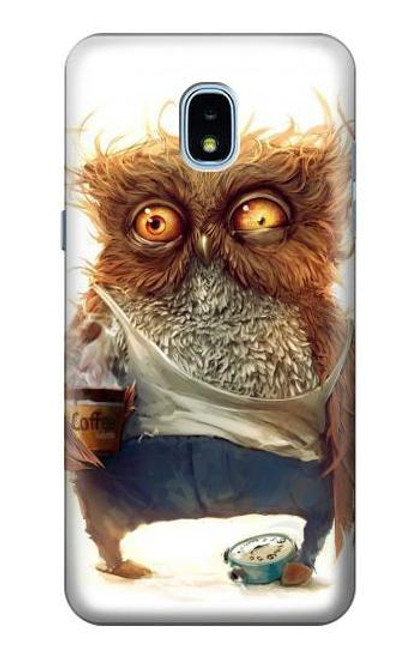 S1133 Wake up Owl Etui Coque Housse pour Samsung Galaxy J3 (2018), J3 Star, J3 V 3rd Gen, J3 Orbit, J3 Achieve, Express Prime 3, Amp Prime 3