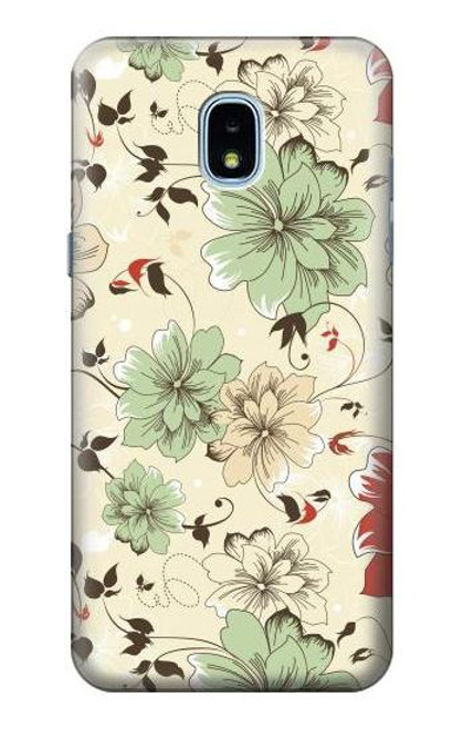 S2179 Flower Floral Vintage Art Pattern Etui Coque Housse pour Samsung Galaxy J3 (2018), J3 Star, J3 V 3rd Gen, J3 Orbit, J3 Achieve, Express Prime 3, Amp Prime 3 S2179 Flower Floral Vintage Art Pattern Etui Coque Housse pour Samsung Galaxy J3 (2018), J3 Star, J3 V 3rd Gen, J3 Orbit, J3 Achieve, Express Prime 3, Amp Prime 3