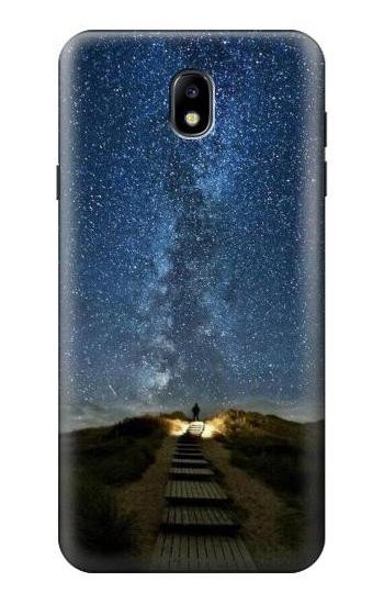 S0734 Stairway to Heaven Iceland Etui Coque Housse pour Samsung Galaxy J7 (2018), J7 Aero, J7 Top, J7 Aura, J7 Crown, J7 Refine, J7 Eon, J7 V 2nd Gen, J7 Star