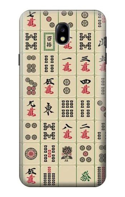 S0802 Mahjong Etui Coque Housse pour Samsung Galaxy J7 (2018), J7 Aero, J7 Top, J7 Aura, J7 Crown, J7 Refine, J7 Eon, J7 V 2nd Gen, J7 Star