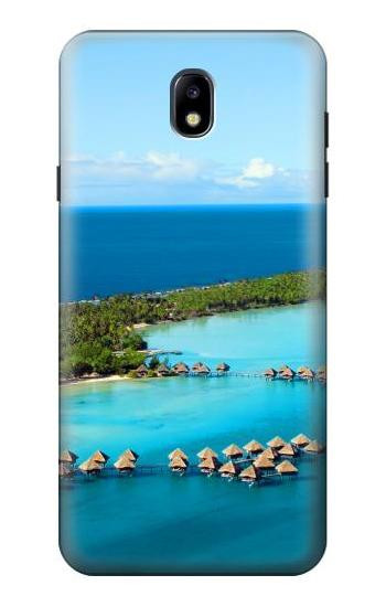 S0844 Bora Bora Island Etui Coque Housse pour Samsung Galaxy J7 (2018), J7 Aero, J7 Top, J7 Aura, J7 Crown, J7 Refine, J7 Eon, J7 V 2nd Gen, J7 Star