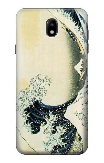 S1040 Hokusai The Great Wave of Kanagawa Etui Coque Housse pour Samsung Galaxy J7 (2018), J7 Aero, J7 Top, J7 Aura, J7 Crown, J7 Refine, J7 Eon, J7 V 2nd Gen, J7 Star