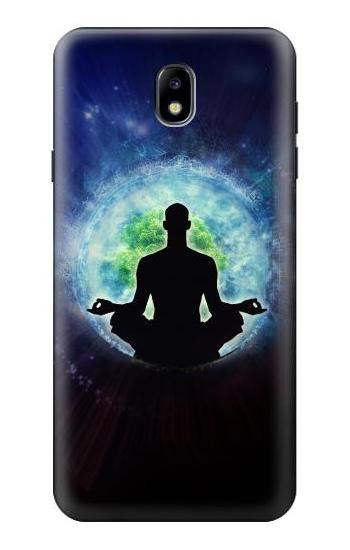 S2527 Yoga Nature Universe Etui Coque Housse pour Samsung Galaxy J7 (2018), J7 Aero, J7 Top, J7 Aura, J7 Crown, J7 Refine, J7 Eon, J7 V 2nd Gen, J7 Star