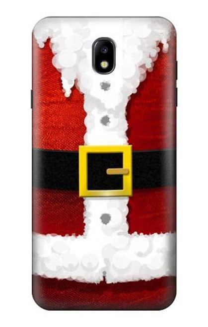 S2846 Christmas Santa Red Suit Etui Coque Housse pour Samsung Galaxy J7 (2018), J7 Aero, J7 Top, J7 Aura, J7 Crown, J7 Refine, J7 Eon, J7 V 2nd Gen, J7 Star