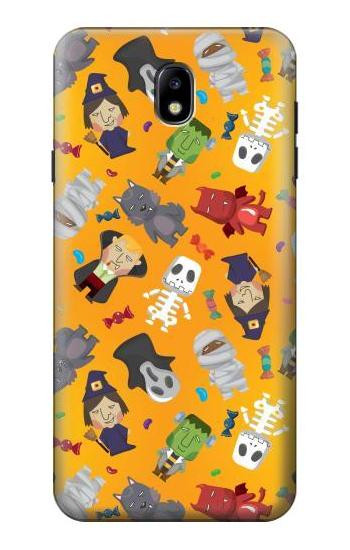 S3275 Cute Halloween Cartoon Pattern Etui Coque Housse pour Samsung Galaxy J7 (2018), J7 Aero, J7 Top, J7 Aura, J7 Crown, J7 Refine, J7 Eon, J7 V 2nd Gen, J7 Star