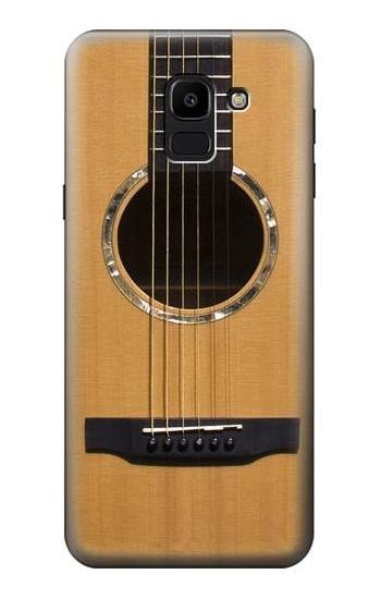 S0057 Acoustic Guitar Etui Coque Housse pour Samsung Galaxy J6 (2018)