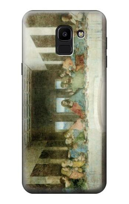 S0173 Leonardo DaVinci The Last Supper Etui Coque Housse pour Samsung Galaxy J6 (2018)