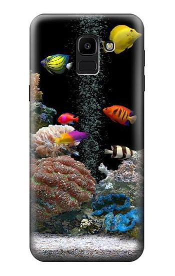 S0226 Aquarium Etui Coque Housse pour Samsung Galaxy J6 (2018)