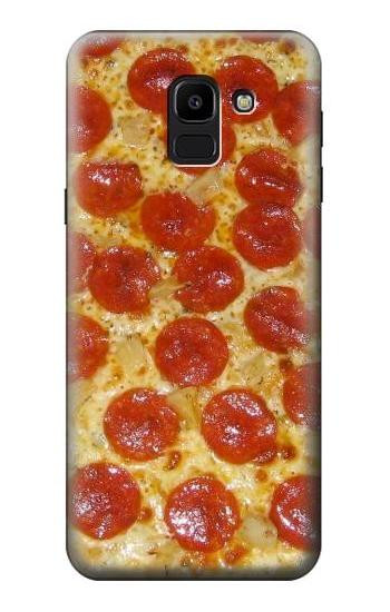 S0236 Pizza Etui Coque Housse pour Samsung Galaxy J6 (2018)