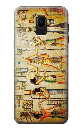 S0272 Egypt Wall Art Etui Coque Housse pour Samsung Galaxy J6 (2018)