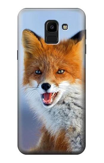 S0417 Fox Etui Coque Housse pour Samsung Galaxy J6 (2018)