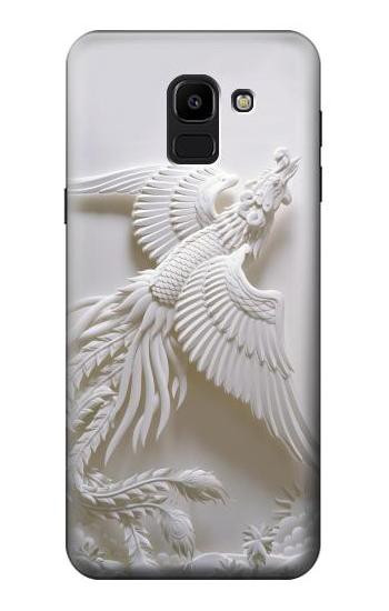 S0516 Phoenix Carving Etui Coque Housse pour Samsung Galaxy J6 (2018)