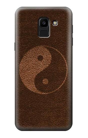 S0825 Taoism Yin Yang Etui Coque Housse pour Samsung Galaxy J6 (2018)