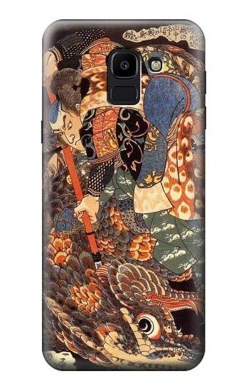 S0914 Ronin Miyamoto Musashi Etui Coque Housse pour Samsung Galaxy J6 (2018)