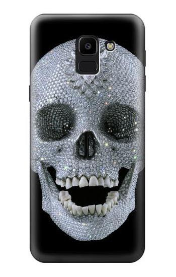 S1286 Diamond Skull Etui Coque Housse pour Samsung Galaxy J6 (2018)