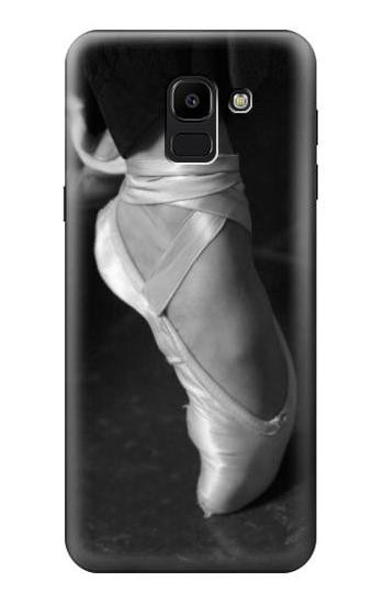 S1593 Ballet Pointe Shoe Etui Coque Housse pour Samsung Galaxy J6 (2018)