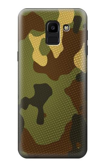 S1602 Camo Camouflage Graphic Printed Etui Coque Housse pour Samsung Galaxy J6 (2018)