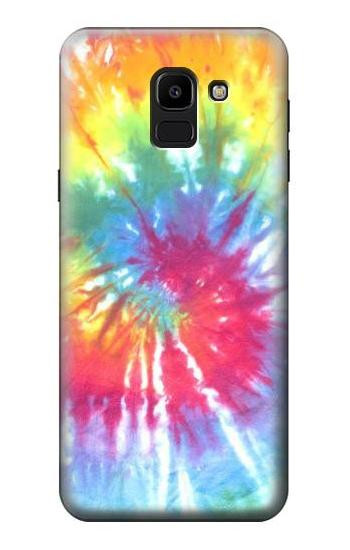 S1697 Tie Dye Colorful Graphic Printed Etui Coque Housse pour Samsung Galaxy J6 (2018)
