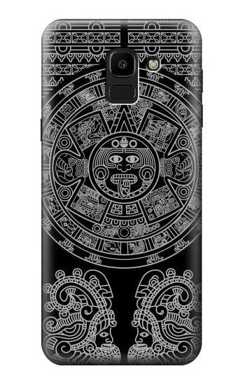 S1838 Mayan Pattern Etui Coque Housse pour Samsung Galaxy J6 (2018)