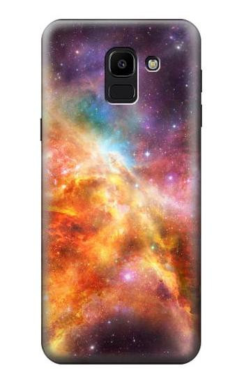 S1963 Nebula Rainbow Space Etui Coque Housse pour Samsung Galaxy J6 (2018)