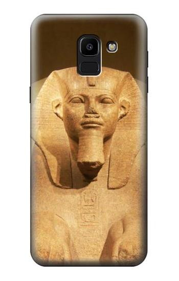 S1973 Sphinx Egyptian Etui Coque Housse pour Samsung Galaxy J6 (2018)
