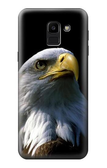 S2046 Bald Eagle Etui Coque Housse pour Samsung Galaxy J6 (2018)