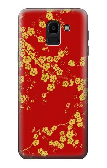 S2050 Cherry Blossoms Chinese Graphic Printed Etui Coque Housse pour Samsung Galaxy J6 (2018)