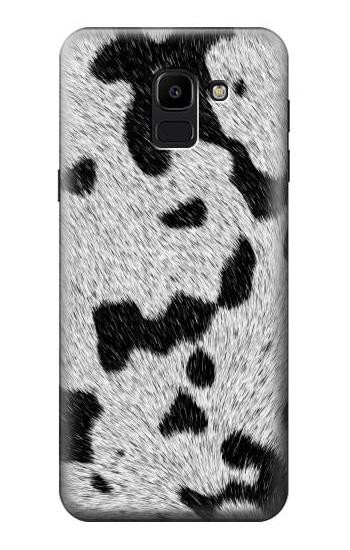 S2170 Cow Fur Texture Graphic Printed Etui Coque Housse pour Samsung Galaxy J6 (2018)