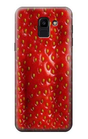 S2225 Strawberry Etui Coque Housse pour Samsung Galaxy J6 (2018)