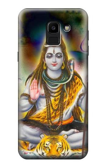 S2287 Lord Shiva Hindu God Etui Coque Housse pour Samsung Galaxy J6 (2018)