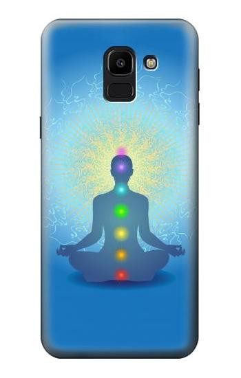 S2295 Bhuddha Aura Chakra Balancing Healing Etui Coque Housse pour Samsung Galaxy J6 (2018)