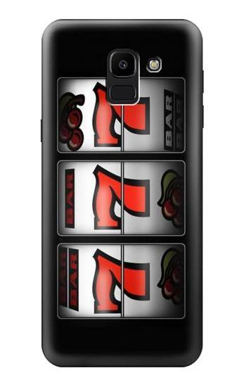 S2406 Slot Machine Lucky 777 Etui Coque Housse pour Samsung Galaxy J6 (2018)